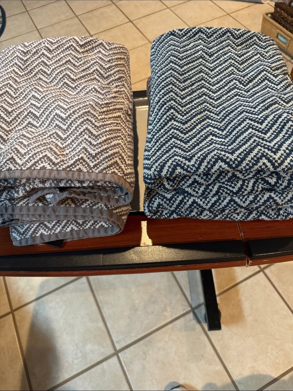 Apt. 9 Chevron Throw Blankets - Gray and Blue